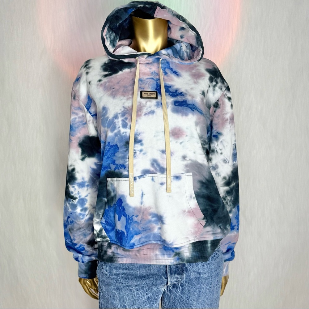 Well Known Studios “The Houston” Multicolor Tie Dye Hoodie — XL  Mint Condition